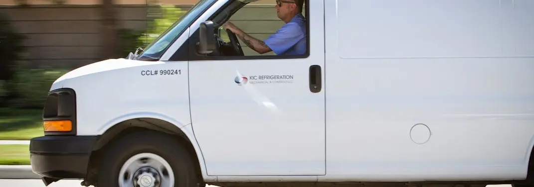 KIC Refrigeration service vehicle serving Rye area